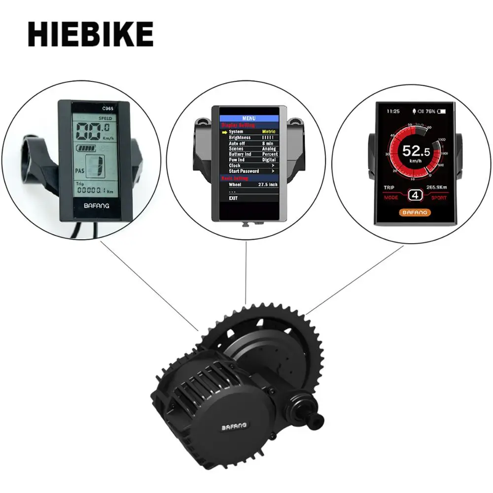 C965 Монохромный экран C18 цветной 850C ЖК-дисплей для двигателя Bafang BBS01 BBS02 BBSHD