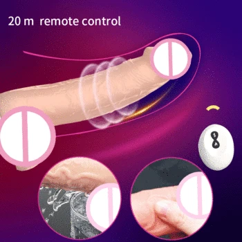 Automatic Sex Machine Telescopic Dildo Rotation Vibrator Realistic Dildo Thrusting G Spot Anal Masturbator Sex Toys for Women 5