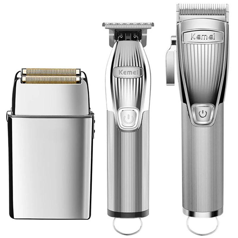 Kemei Professional Cordless Rechargeable Hair Trimmer Men Electric Hair Clipper Hairdressing Beard Grooming Shaver hair trimmer hair clipper electric shaver