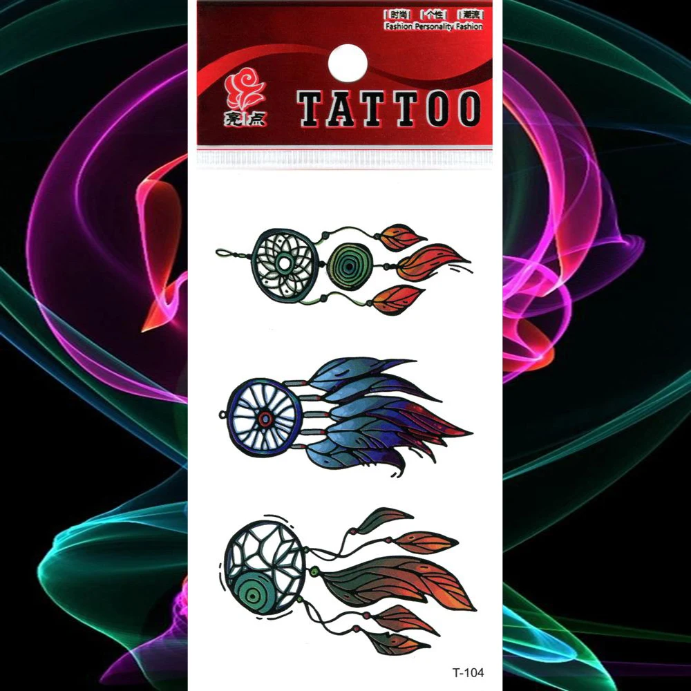 Waterproof Tattoo Native Indian Dream Catcher Tattoos Stickers Fake Tatto Women Girl Body Chest Arm Art Flash Tatoo Tatouage | Красота и