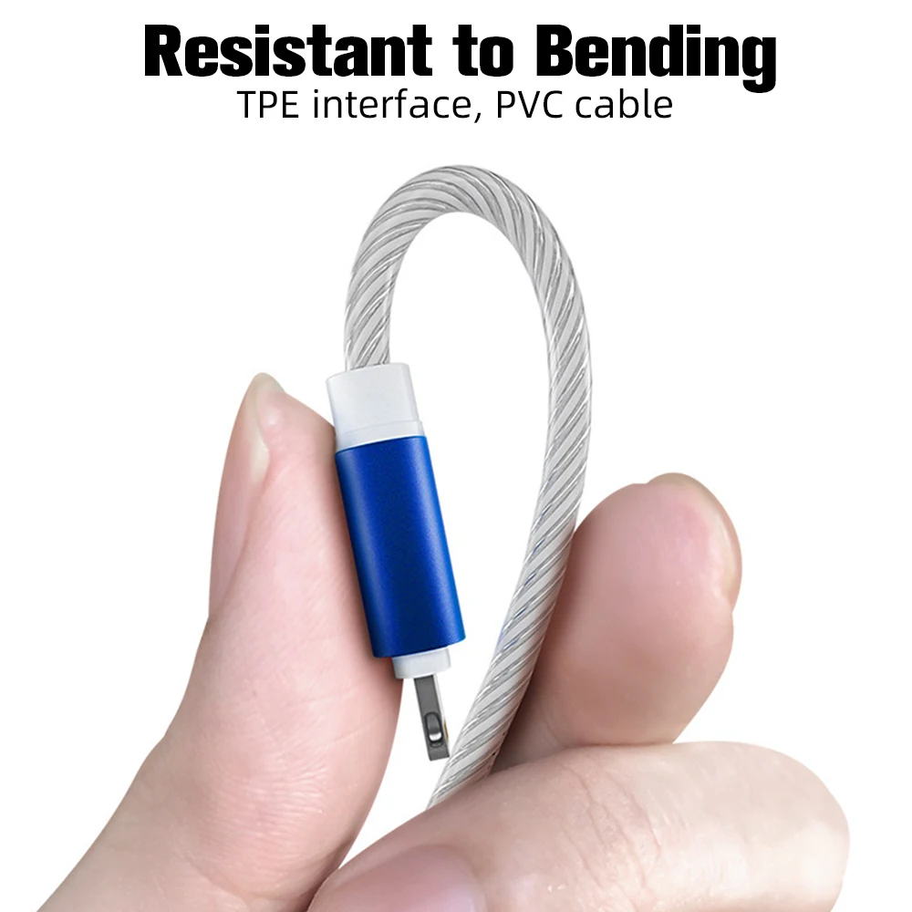 GUUGEI USB зарядный кабель светодиодный светящийся светильник шнур для передачи данных Micro usb type C зарядка цветная Зарядка для samsung Galaxy S8 S9