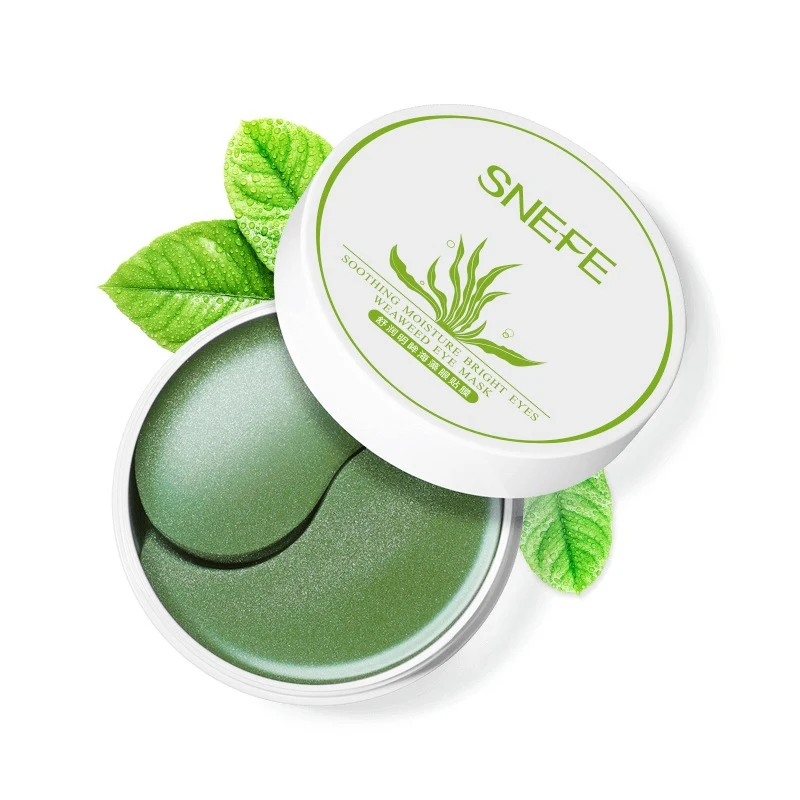 Seaweed Crystal Collagen Eye Mask Hydrating Smooth Fine Lines Removal Black Circle Eye Patches for Eyes Care Sleep Masks