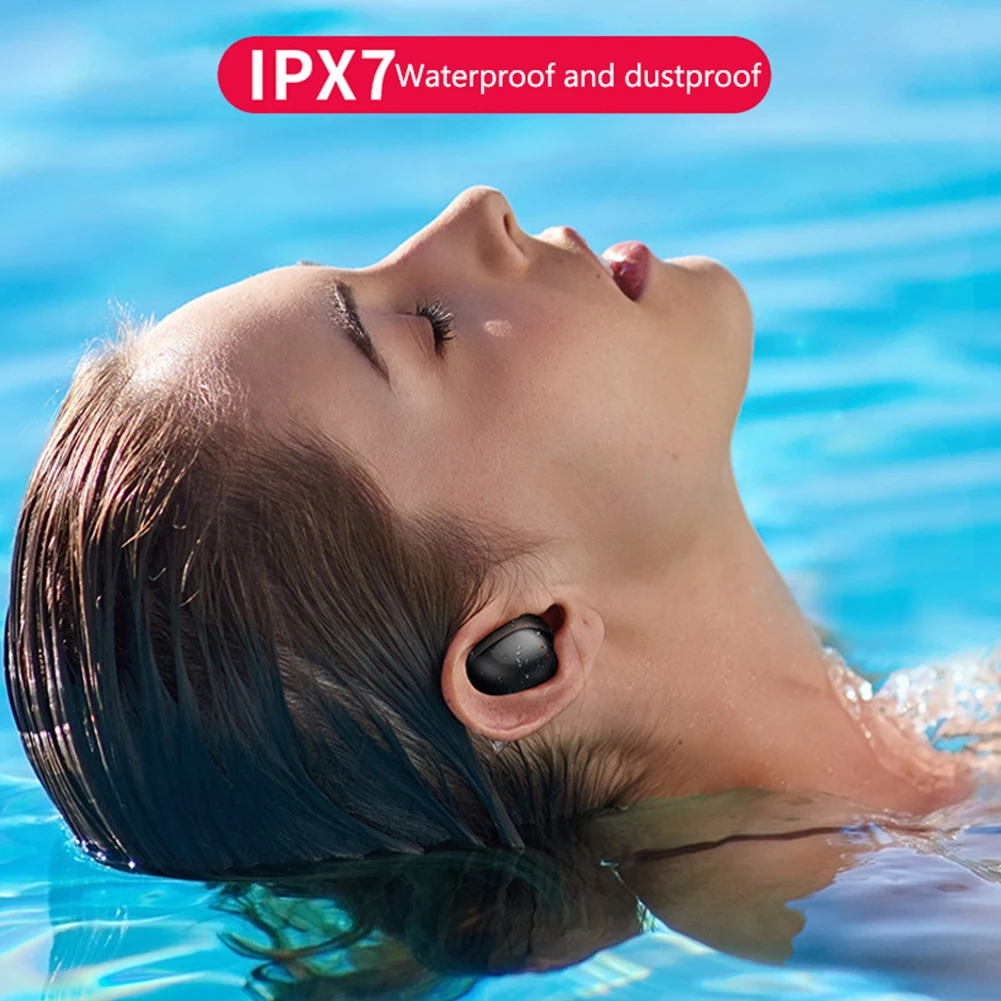 Bluetooth наушники портативный светодиодный дисплей наушники зарядное устройство шумоподавление звук истинный беспроводной IPX7 водонепроницаемый HiFi стерео
