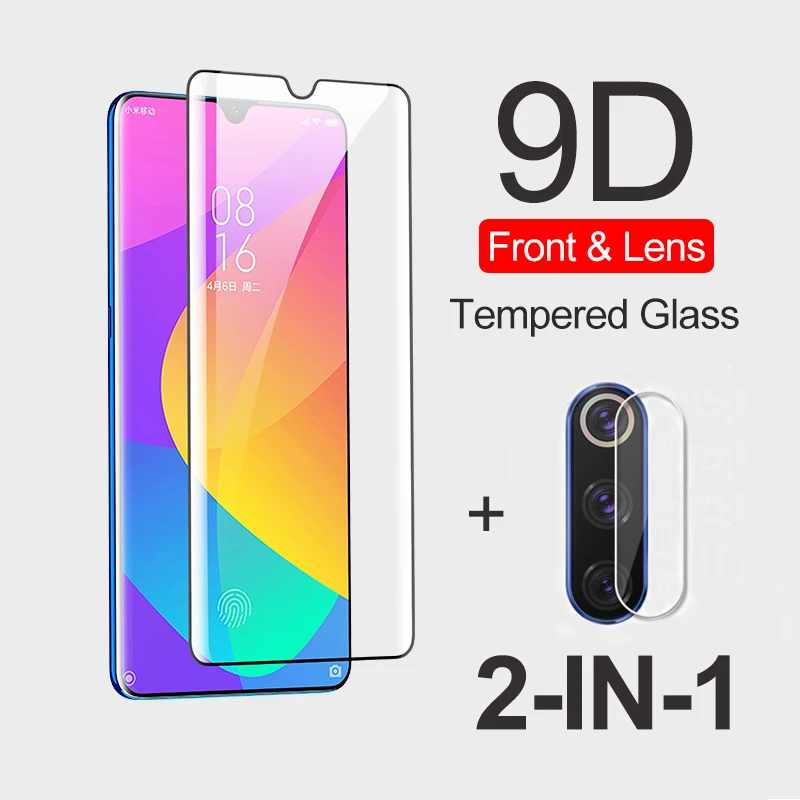 9D закаленное стекло для Xiao mi 9 Lite Pro 9Pro чехол Защитная стеклянная камера задняя