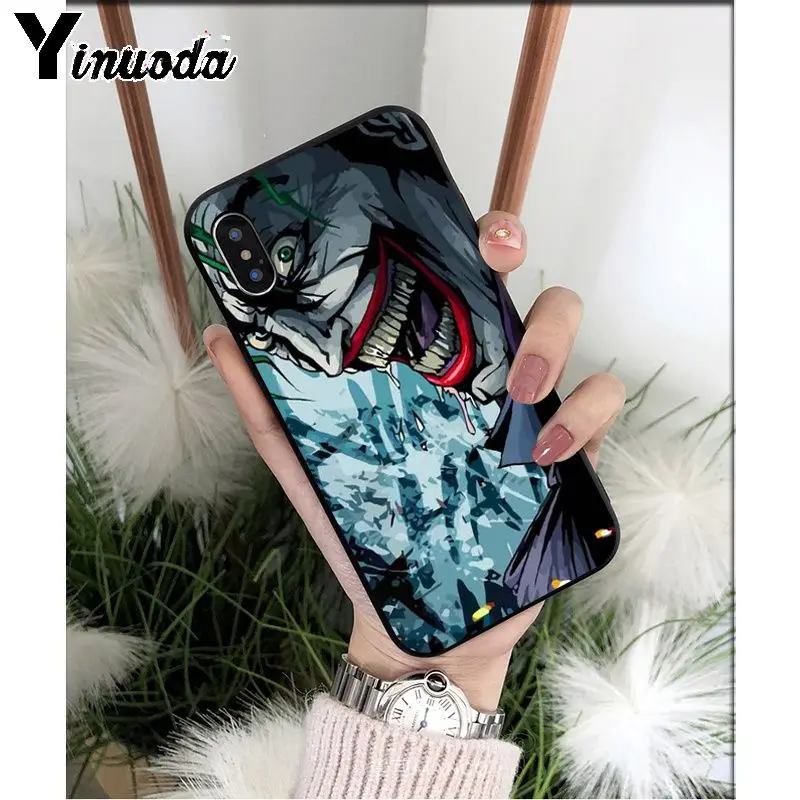 A4 Yinuoda Batman Joker Comic TPU Soft Silicone Phone Case Cover for iPhone 8 7 6 6S Plus 5 5S SE XR X XS MAX Coque Shell - Цвет: A4