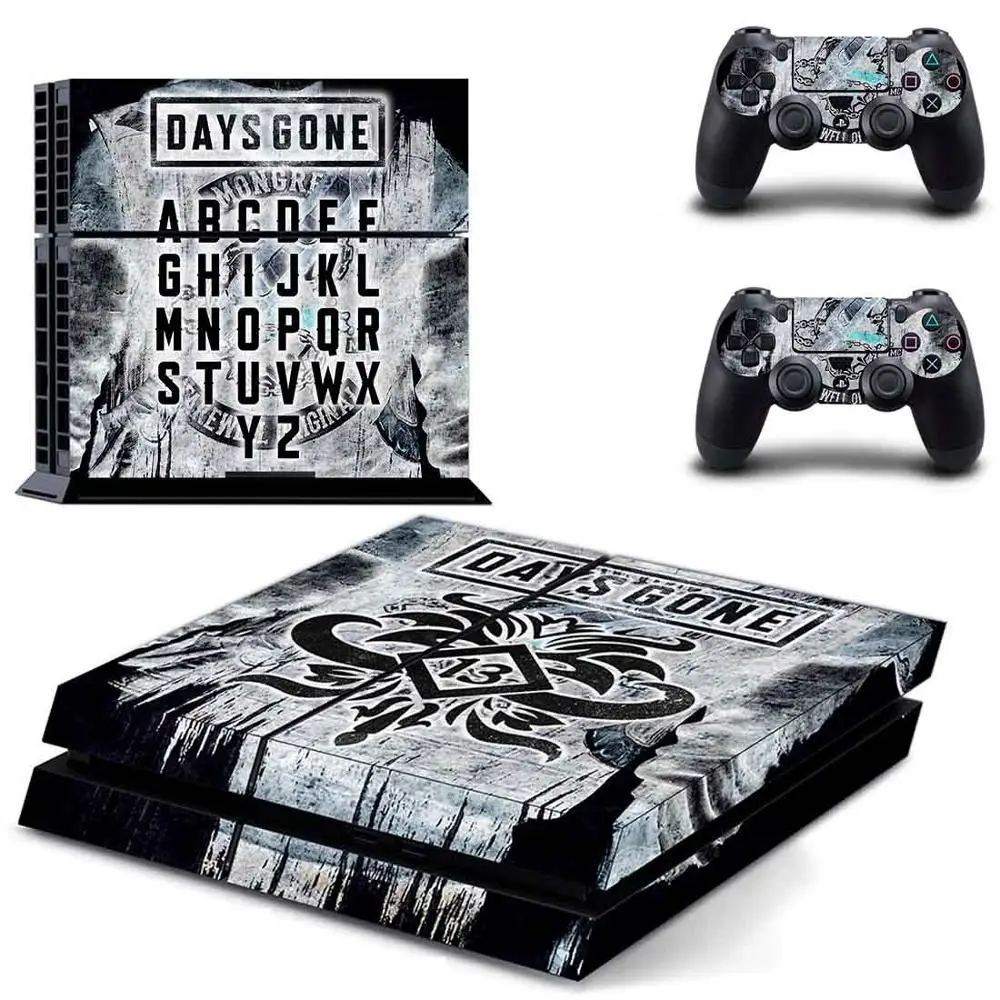 GYTM2634 Days Gone Play station 4 стикер s, PS 4 Виниловая наклейка для PS4 Pegatinas Adesivo для консоли playstation 4 и 2 контроллера - Цвет: GYTM2634