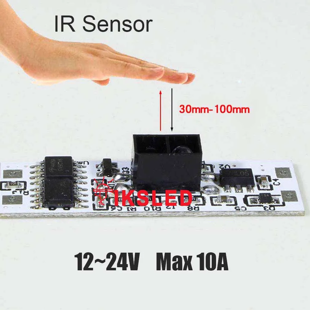 PIR LED Light Home Intelligent Motion Sensor Detector IR Switch Movement sensor,Touch dimmable sensor switch for led strip - Цвет: IR Sensor