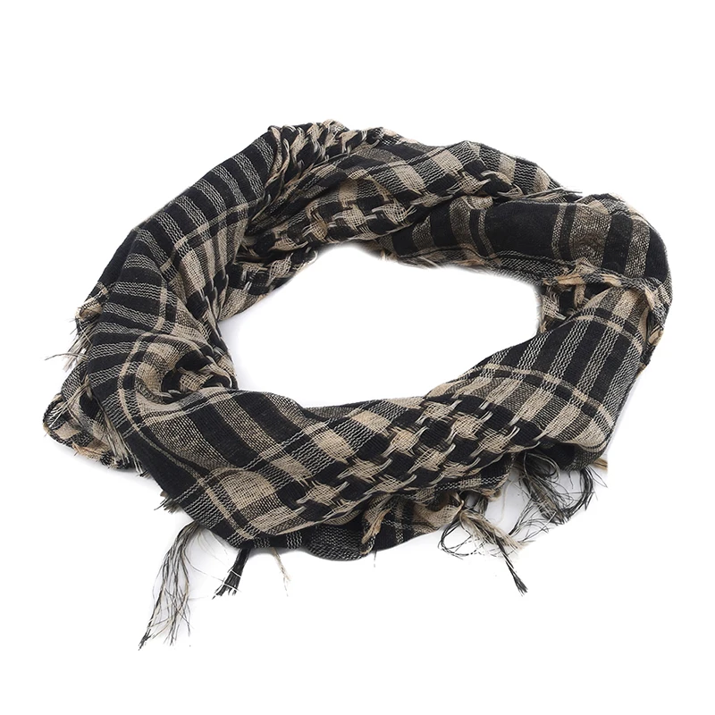 khaki Высокое Качество Арабский шемаг Keffiyeh военный тактический палестинский шарф для мужчин шаль Kafiya обёрточная бумага шема шарф модные шарфы - Цвет: khaki