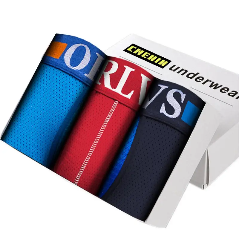 

3pcs Long Boxer Underwear Men Boxer Homme Mens Underwear Boxershorts Men Boxers Sexy Boxer Shorts Male