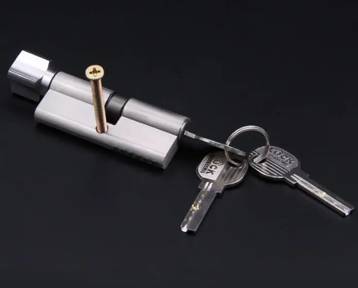 

Symmetry Copper Core Door Locks Security Locking Cylinders Aluminum Lock Core Interior Door Bathroom Wooden Door Handle