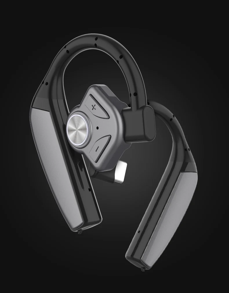 B1 Bluetooth наушники с шумоподавлением, ушной крючок, гарнитура, Bluetooth, беспроводные наушники 270 мАч, запасная батарея, регулятор громкости