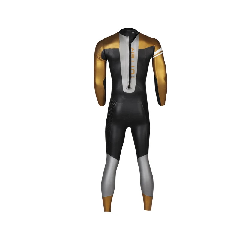 UTTER New Design Elitepro Men's Gold SCS Triathlon Suit Yamamoto Neoprene Swimsuit Long Sleeve Surfing Wetsuit