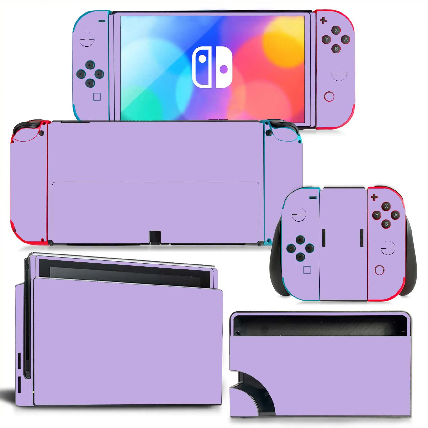 colorful design for Nintend o Switch oled skin for Switch oled pvc skin for ns oled skin sticker for oled vinyl sticker 