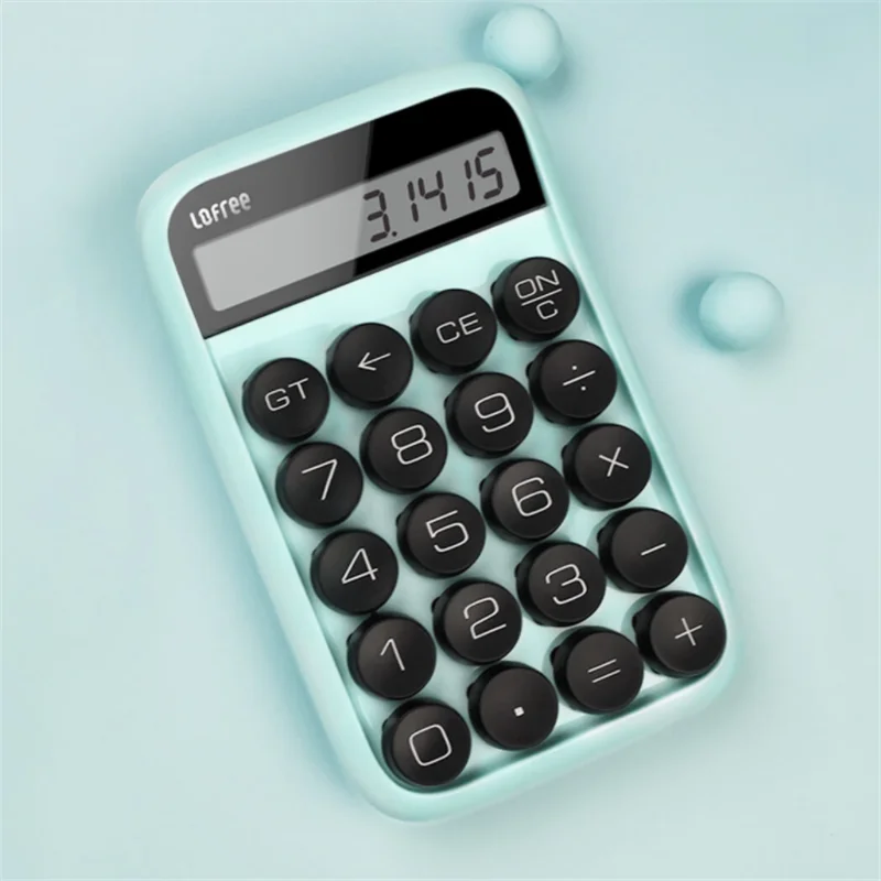 Blue Xiaomi Lofree калькулятор, 3 цвета на выбор, винтажный распакованный съемный колпачок, интеллектуальный инструмент для отключения офиса - Цвет: Blue