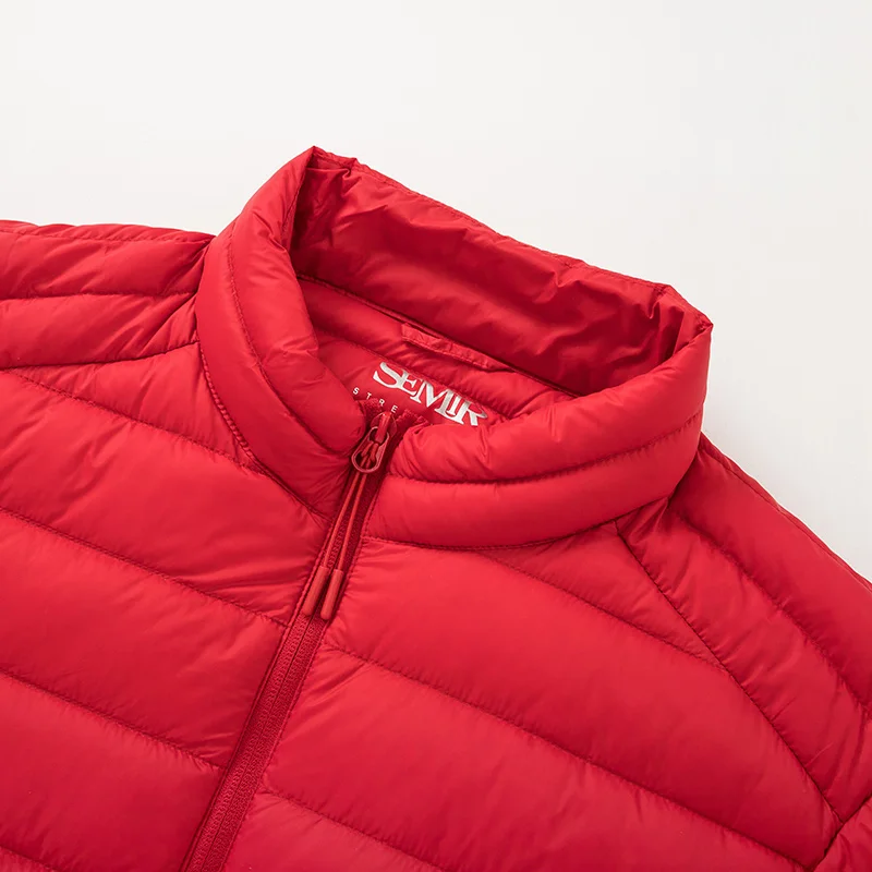 SEMIR, легкий пуховик для мужчин,, зима, новинка, стоячий воротник, короткий, мужской, для взрослых, красивый, Повседневный, куртка, сохраняющая тепло