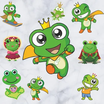 

Nursery Children's Kid's Boys The Frog Prince Charming Wall Art Stickers Decal Decor Mural Poster d136