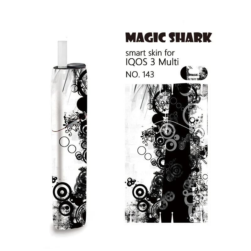 Magic Shark New Stylish Eye Shoe PVC Stereo Sticker Case Cover Film For IQOS 3 Multi IQOS3 Multi E Cigarette - Цвет: 143