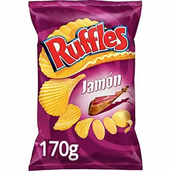 

Ruffles - Patatas Fritas con Sabor a Jamón - 170 g
