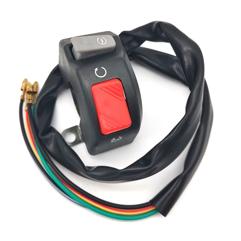 12V Motorcycle Switches Headlight Fog Light Horn ON OFF Start Kill Switch 7/8 22mm Handlebar Mount