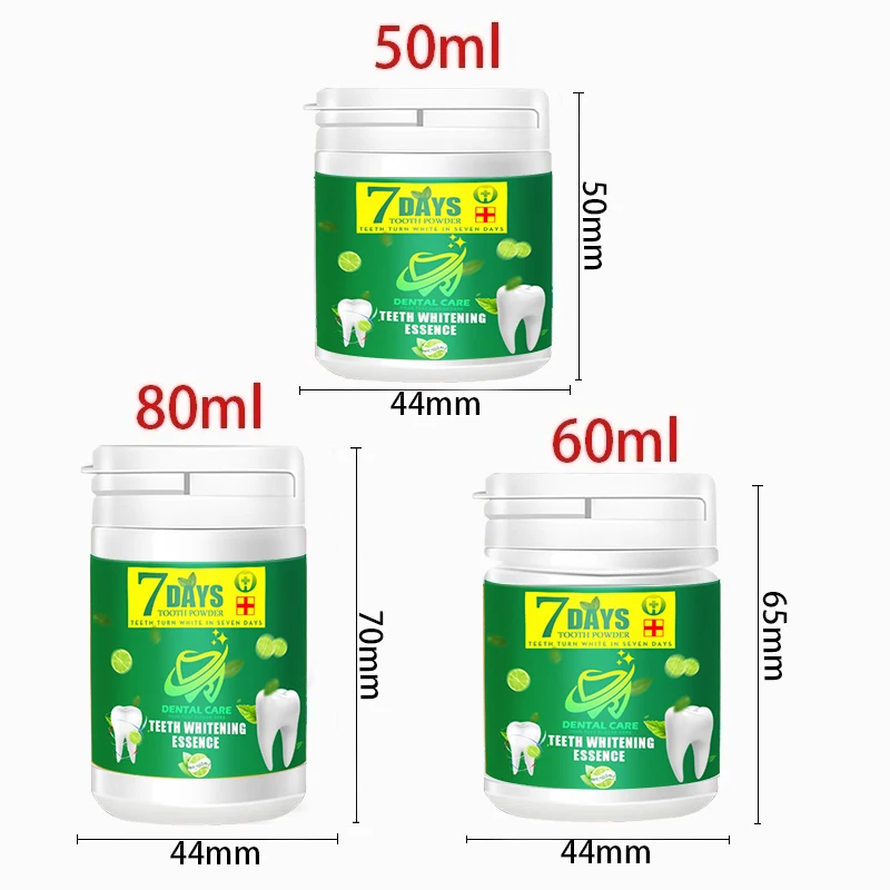 Tooth whitening tooth powder 100g, remove smoke stains, coffee stains, tea stains, freshen bad breath, oral hygiene, dental care