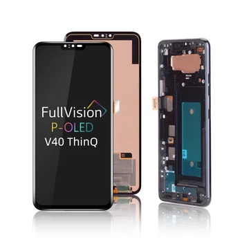 

Original 6.5" 1440x3120 Tested Screen For LG V40 Touch Screen Digitizer Assembly for LG V40 Display ThinQ With Frame Replacement
