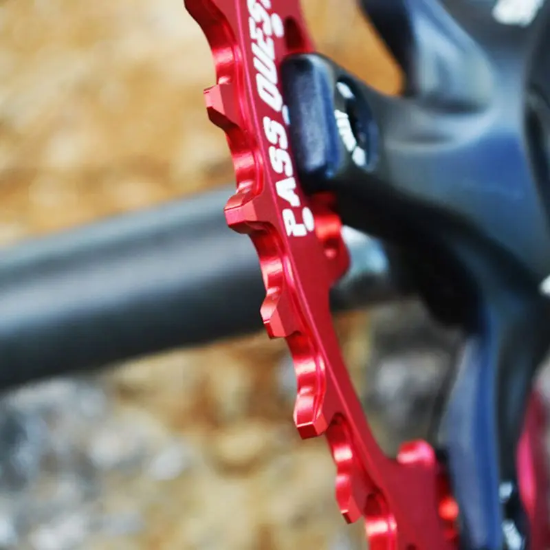 H Wide And Narrow Tooth Elliptical Disc Positive And Negative Tooth Plate Mountain Bike Single Disc Tooth Plate