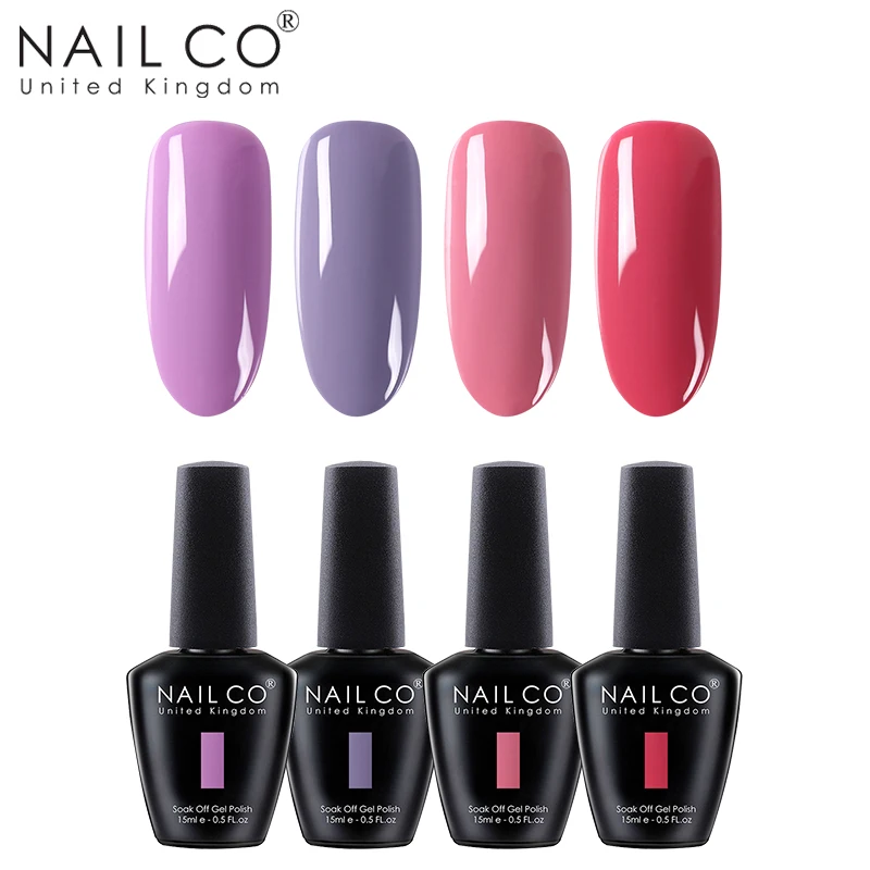 NAILCO 4 шт. 15 мл Гель-лак для ногтей гибридный УФ-лак светодиодный замочить краска собственного приготовления гель УФ-гель Полупостоянный праймер Эмаль Гель - Цвет: ZH35