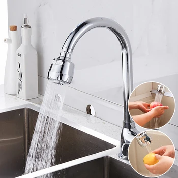 

Faucet Water Economizer Easy To Use Sprinkler Nozzle Extender Rotatable Water Saving Stainless Steel Universal Kitchen Supplies