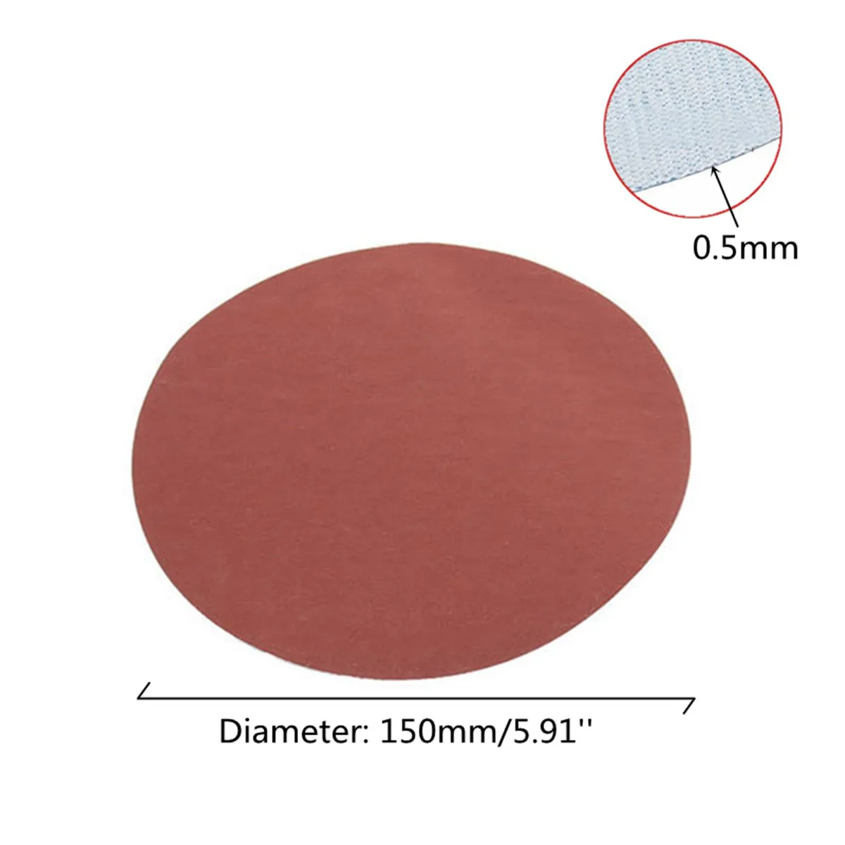 25 개/대 6 인치 150mm 라운드 사포 디스크 모래 시트 600-3000 샌더 그릿 연마 도구 용 그릿 후크 루프 샌딩 디스크