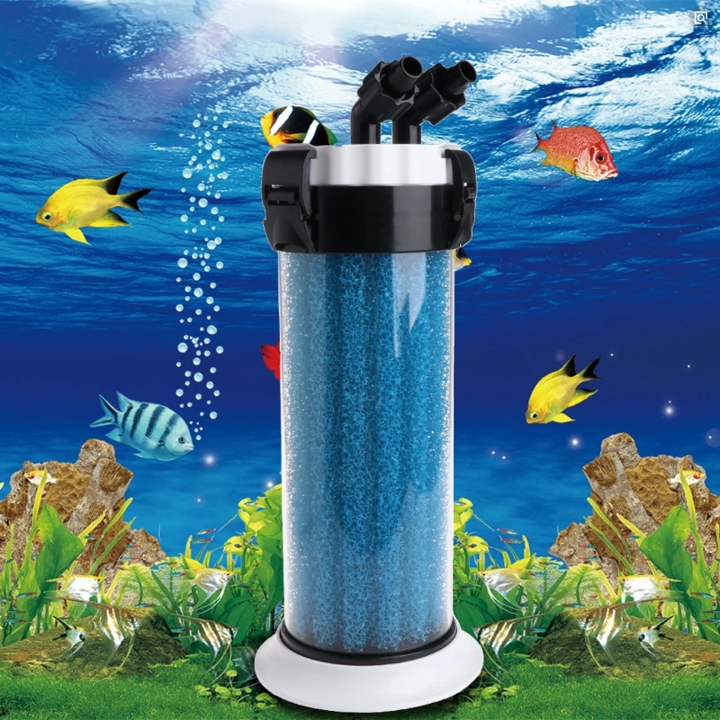 Aquarium Pre Filter External Sponge Barrel For Fish Tank QZ-30 Turtle Box Device