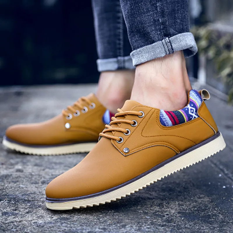 QWEDF британский стиль Мужская обувь Кожаные ботинки Туфли в деловом стиле Обувь