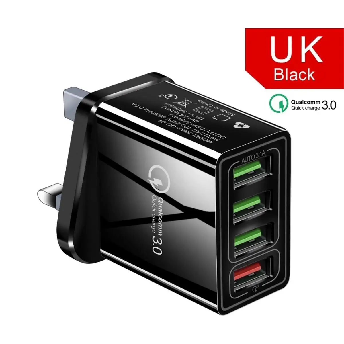 Быстрая зарядка 3,0 зарядное устройство USB 30 Вт для QC3.0 светодиодный светильник дисплей для QC Быстрая зарядка для iPhone для Xiaomi для huawei P30 Pro