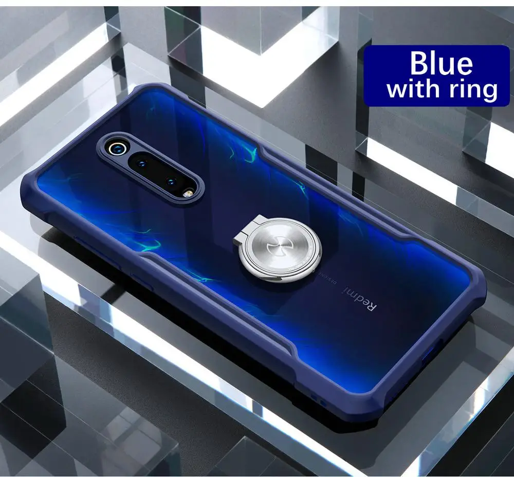 Blue-with ring Xundd ультра тонкий для Xiaomi mi 9T Pro Чехол с магнитным кольцом для Red mi K20 Pro Чехол для телефона 360 полная защита K30 задняя крышка - Цвет: Blue-with ring