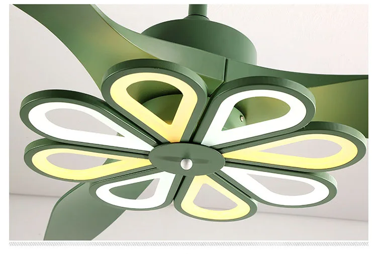 LED Modern Minimalist Ceiling Fan Light, Restaurant European Post-modern Household Ceiling Fans with Lights