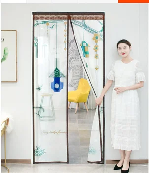 

Free Punch Self-Adhesive Mosquito Curtain Summer Elimination of Flies and Mosquitoes Self-Loading Encryption Velcro Screen Door