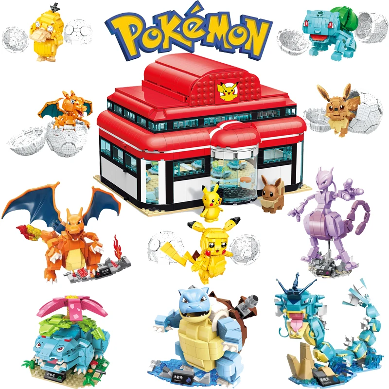 2022 New Pokemon Center Pikachu Giocattoli Per Bambini Giocattoli Educativi Pokemon Friends Modello Anime Giocattoli Per Bambini Per Bambini Set Regal