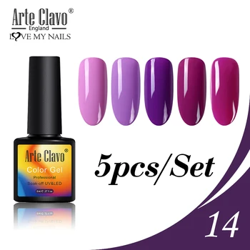 

5pcs Gel Polish Set 8ml UV Gel Varnish 130 Colors LED UV Vernis Semi Permanent Base Top Coat Nail Art Manicure Gel Lak Nails