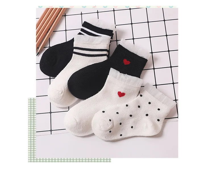 CHILDREN'S Socks Orange Days Cotton Children's Socks Cotton Spring Summer Lace Love Style Children No-show Socks