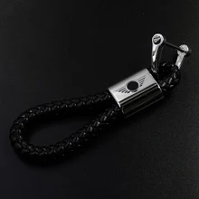 Высокое качество автомобильный брелок для ключей, Веревка Подвеска кольцо украшение для Mini Cooper JCW один R55 R56 R60 F54 F55 F56 F60 земляк