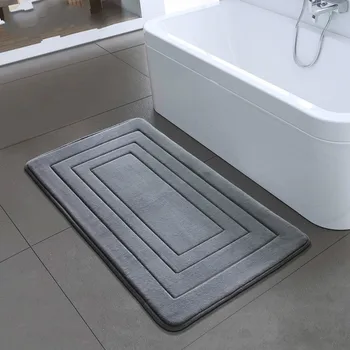 

High Quality Bath Mat Bathroom Bedroom Non-slip Mats Foam Rug Shower Carpet for Bathroom Kitchen Bedroom 40x60cm 50x80cm ZA-003