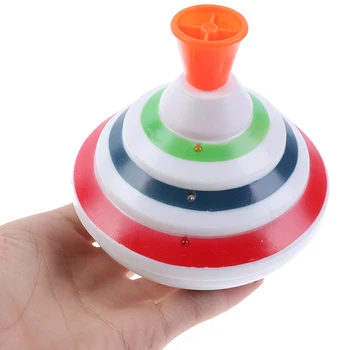 

Push Down Spinning Top Toy With LED And Music Peg-Top Hand Spinning Gyro Toy Gift For Kids Gift Boy Classic Electric Toys