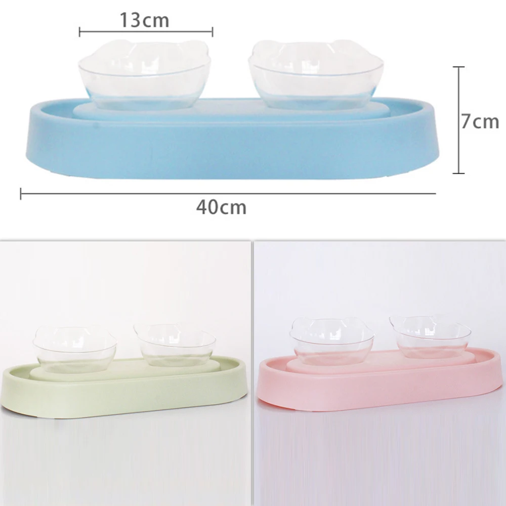Adjustable Tilt Cat Ears Bowl Double Bowl With Raised Stand Drinking Bowl Cat Food Bowl Large 1 Adjustable Tilt Cat Ears Bowl Double Bowl With Raised Stand Drinking Bowl Cat Food Bowl Large 5