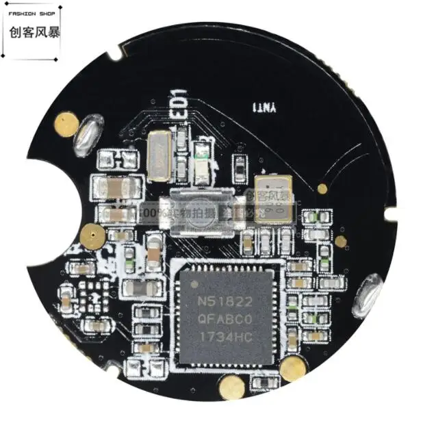 NRF51822 Bluetooth модуль базовая станция iBeacon позиционирование маяка хлопья возле поля позиционирования/Кнопка питания батареи