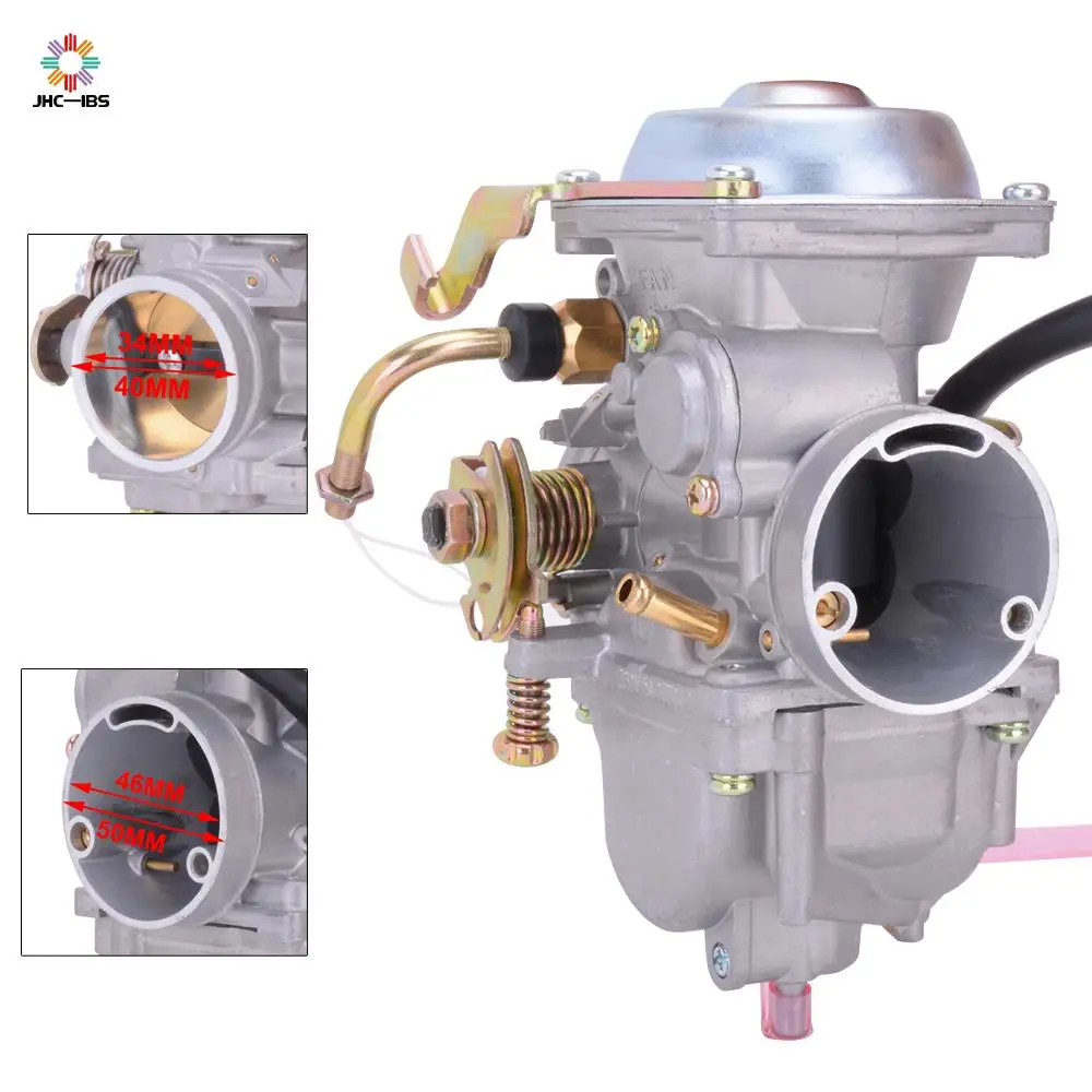 Мотоцикл 34 мм карбюратор для Roketa Jianshe Hensim GN250 GN300 RTU-400Y JS400 YamaBuggy JS400-7 HS400 бак 300CC 400CC ATV