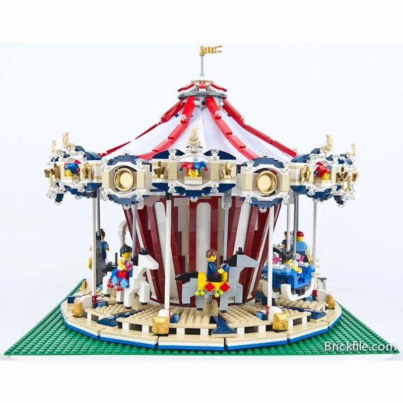 DHL 15013 Grand Carousel строительные блоки модель игрушки для детей Совместимость 10196 Creator Expert набор имеет функции питания