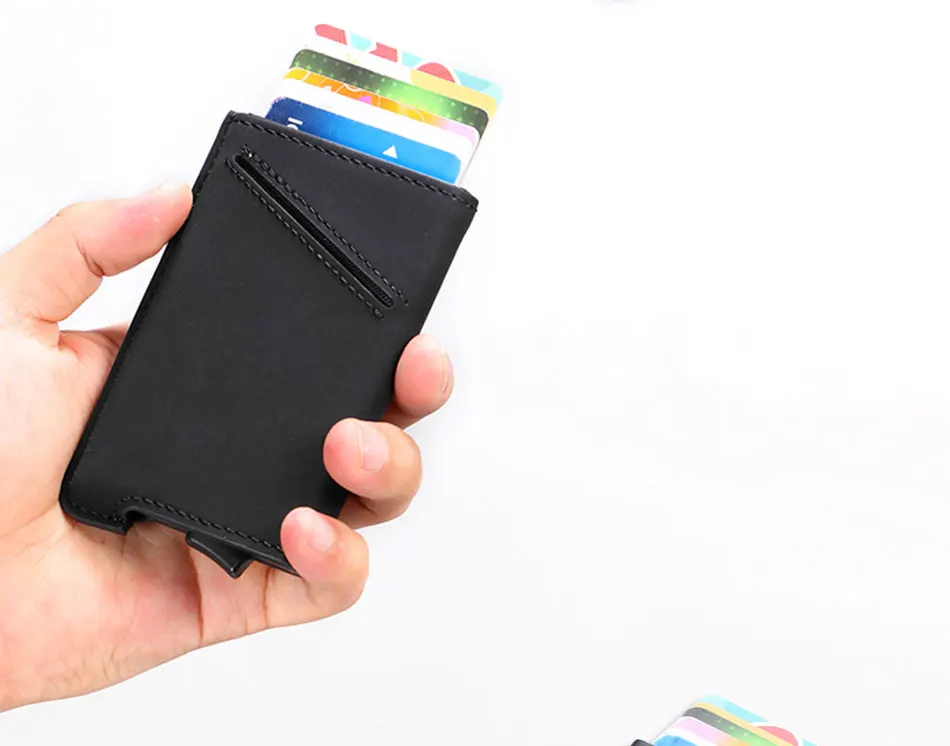 DIENQI RFID визитница мужские кошельки высокого качества кожаный кошелек Винтажный Мужской тонкий мини маленький кошелек, сумочка Smart Vallet
