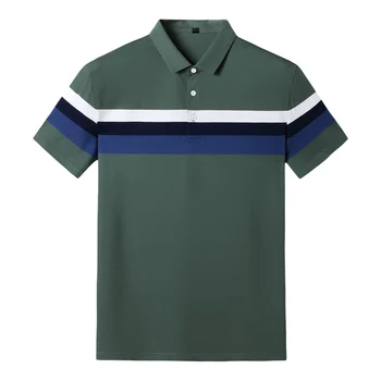 

Big size 10XL 8XL 6XL 5XL Men Classic Striped Polo Shirt Cotton Short Sleeve NEW Arrived 2019 summer Plus size
