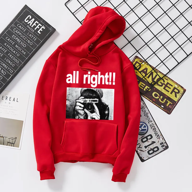 

New Hot Retro Print Trend Loose Funny Plain Winter Hoodies Minimalist Popular Full Slevees Sweatshirt Cool Korean Version Top