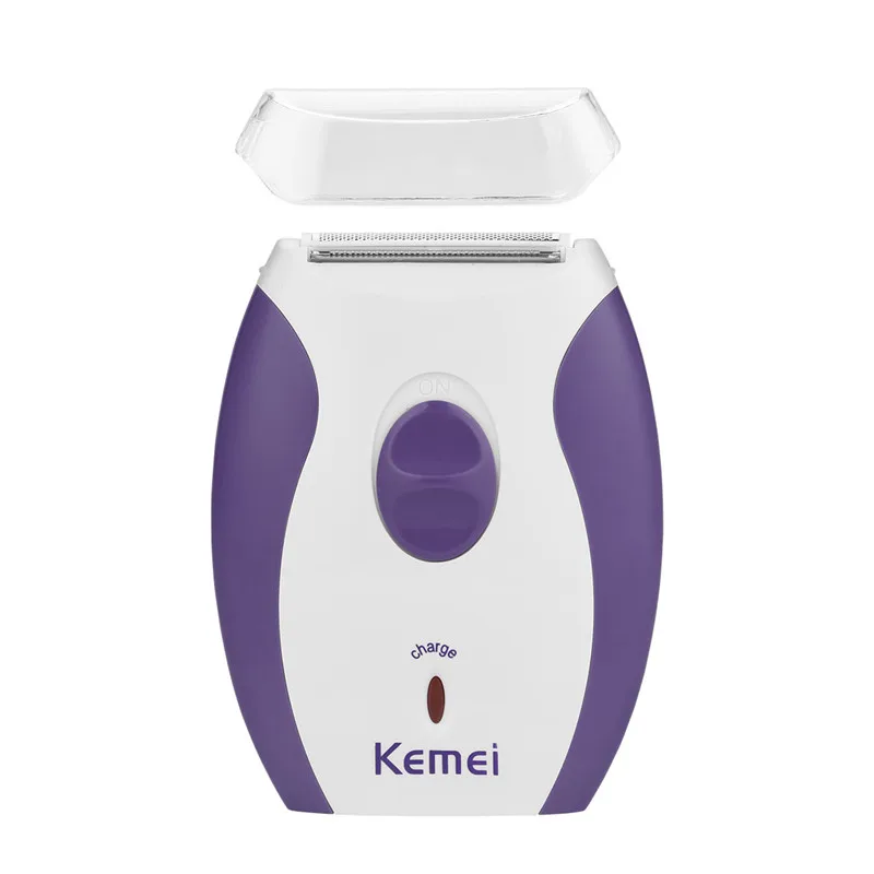 Kemei электрическая Для женщин Бритва для удаления волос триммер Перезаряжаемые для рук ног Бикини подмышек волос станок для бритья леди