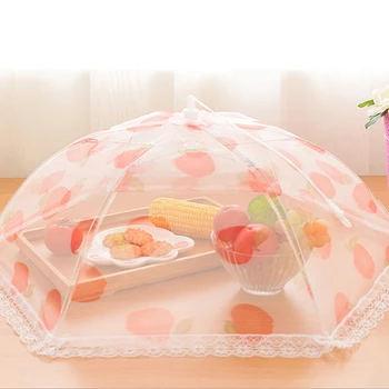 

All 1PCS Big Size Umbrella Style Hexagon Gauze Mesh Food Covers Meal Table Cover Anti Fly Mosquito Kitchen Gadgets Cooking Tools